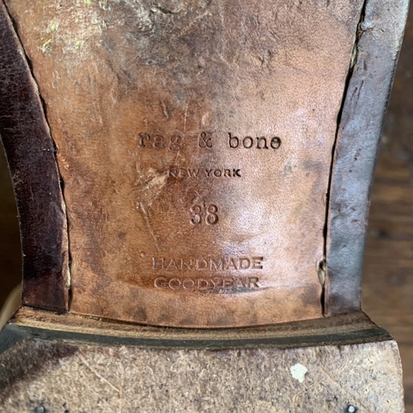 Rag & Bone Driscoll Chelsea Leather Ankle Boots Size 38/8 MSRP $575 W/Dustcover - Picture 5 of 9